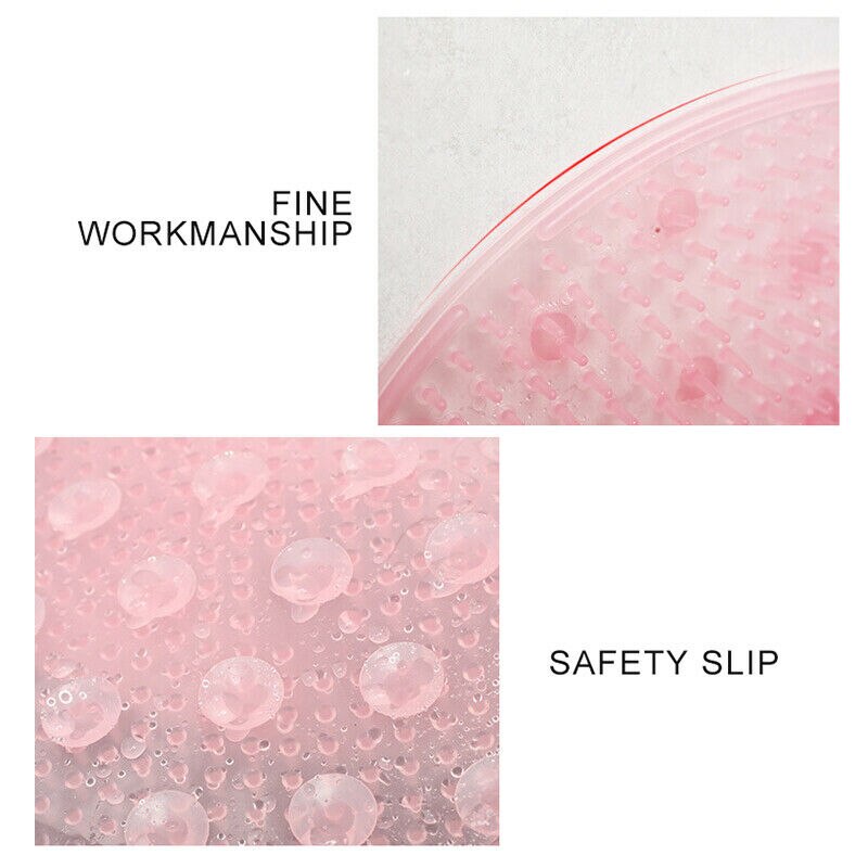 Scrub Bath Massage Pad Non-slip Bathroom Mat PVC Bead Foot Massage Pad Suction Safety Shower Bath Mat