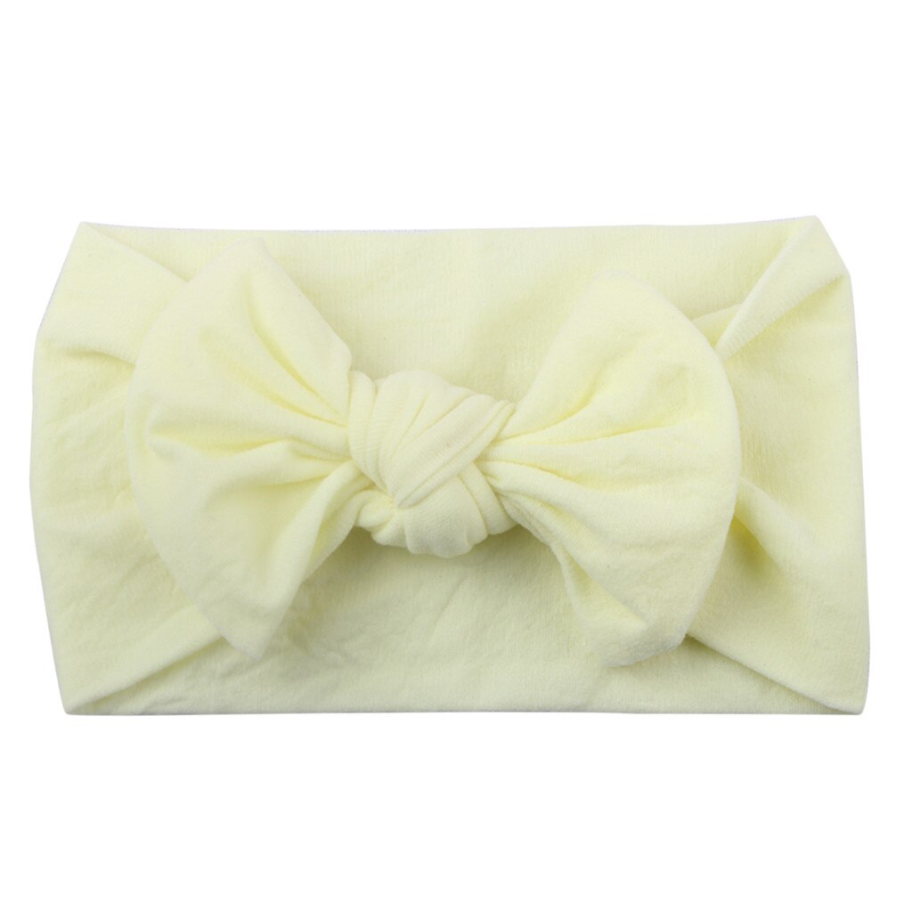 Haar Accessoires Meisjes Baby Peuter Solid Hoofdband Mini Hair Band Bow Hoofddeksels Elastiekjes Scrunchy L102: S