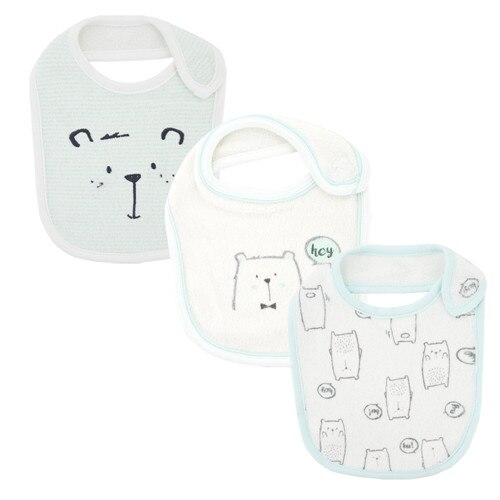 Baby slabbetjes 3 stuks handdoek bebe driehoek voeding boerendoek kraag sjaal waterdicht schort cartoon handdoek