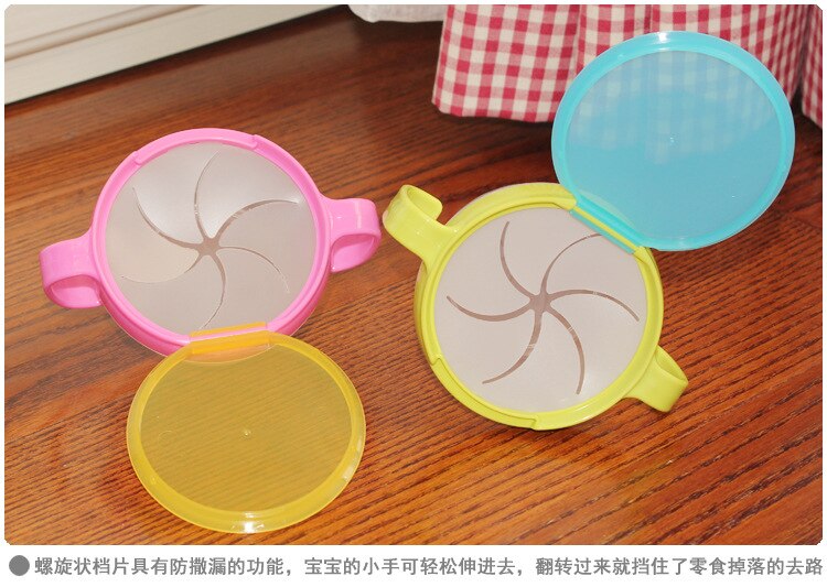 1pc Baby Food Box Anti-Spill Child Snack Food Keeper Portable Baby Food Bowl Plastic Food Storage Container Child Feed Learning