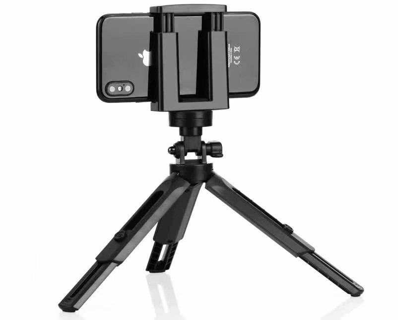 Universal Portable Aluminum Phone DSL Camera live tripod stand Mount Digital Camera Tripod Support LED Ring light for iPhone: mini trpod onliy