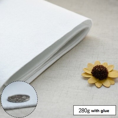 100X100cm Single Side Glue Cotton Polyester Upholstery Filling Quilting Batting Craft Padding interlinings Tela Adhesive: 280g