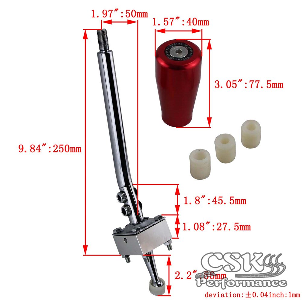 Short shifter + Shift Knob Fits For Toyota Supra 5 Speed W50 W55 W57 W58 R154 78-02