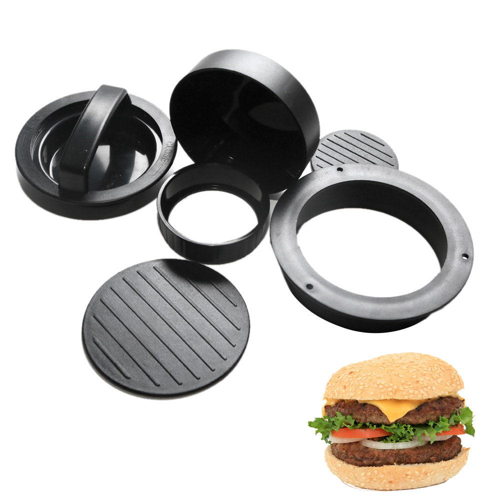 Abs hamburgerpress hamburger maker rund form ikke-pinne kokk koteletter hamburger kjøtt biff grille patty maker burger form: type 1