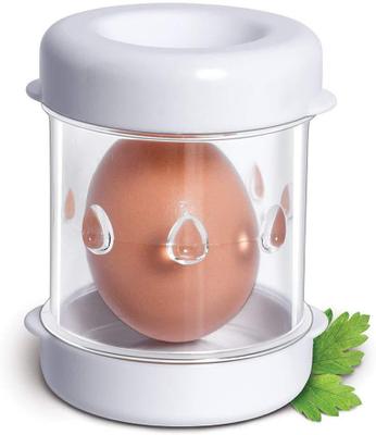 Verwijderen Ei Shell Gereedschap Hand Crank Automatische Ei Shell Dunschiller Ei Shell Separator Keuken Gadget Huishoudelijke Beschietingen Tool: WHITE