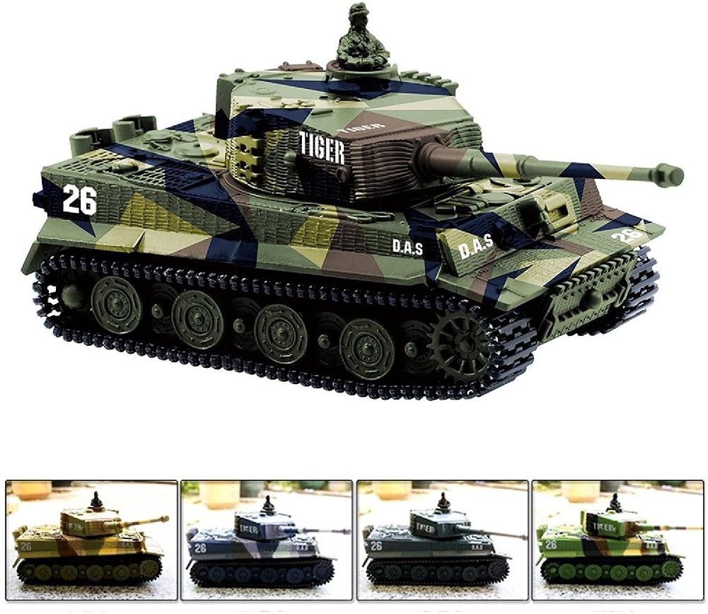 1:72 Mini Remote Control Tank Toy 360° Rotating Turret RC Tank Toy with Sound