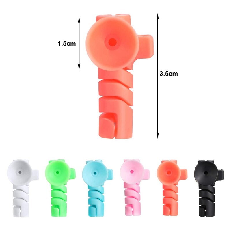 36 Pieces Cable Protector,Charger Protector Flexible Silicone USB Protector Suit for All Cellphone Data Lines