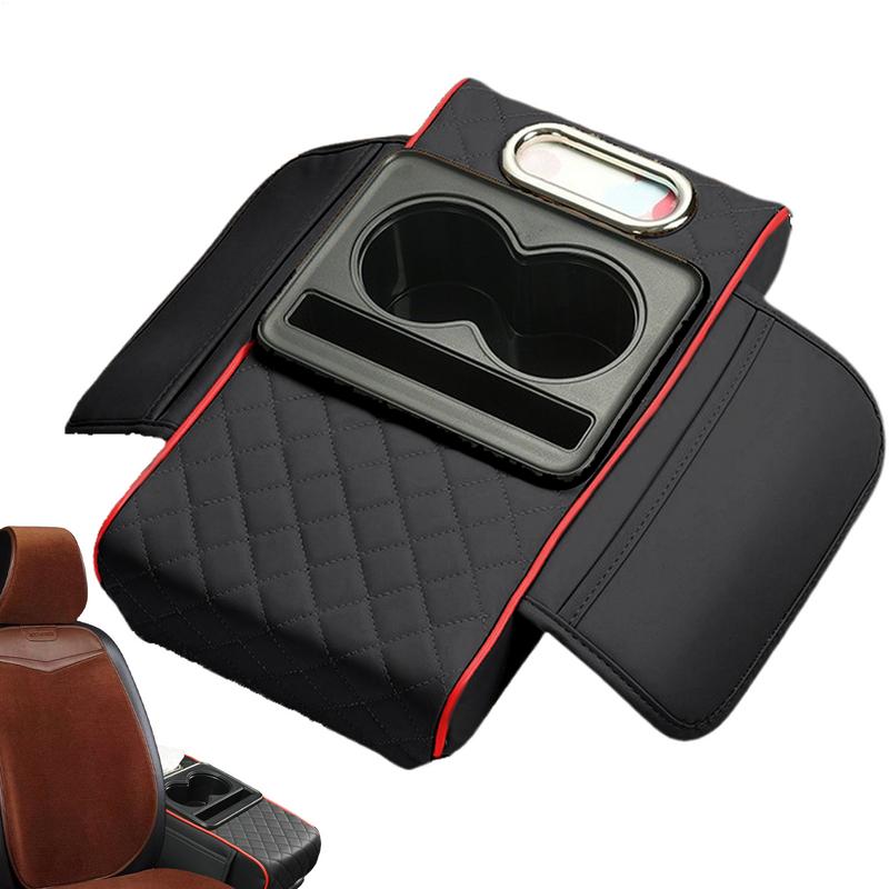 Cubierta para reposabrazos de coche, compartimento central para coche, reposabrazos, soporte para teléfono, funda protectora, cojín, almohadilla de elevación para reposabrazos, accesorios para coche