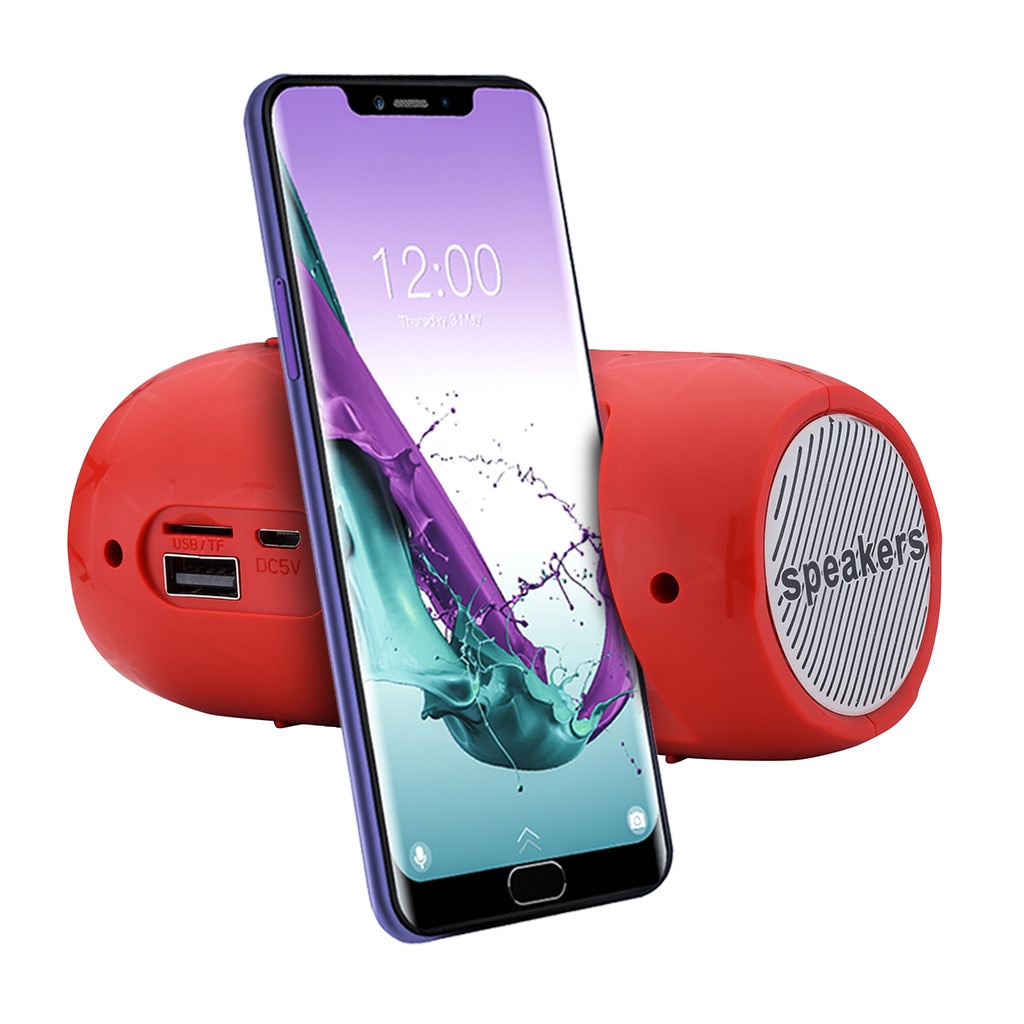 Bluetooth højttaler bærbar udendørs højttaler trådløs mini kolonne 6w stereo musik surround support fm til smartphone  pc 20 j 25