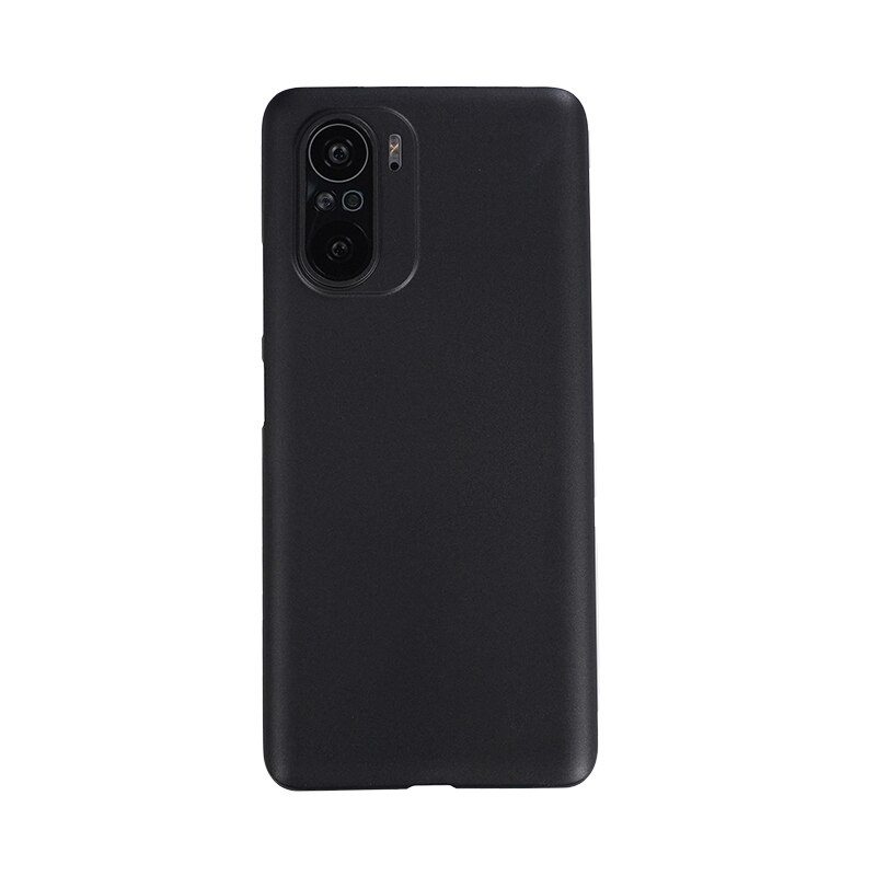 Ultra Dunne Matte Pp Case Volledige Cover Hard Pc Shockproof Case Voor Poco F3: Solid black