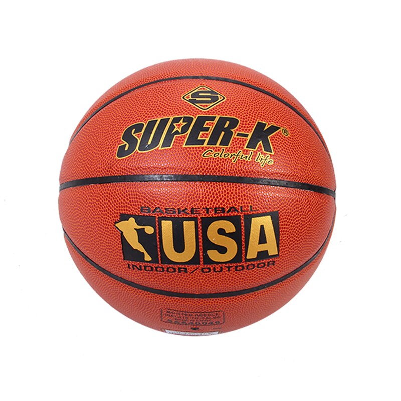Basketball Ball Official Size 7 PU Leather Outdoor Indoor Match Training Inflatable Basketball: White