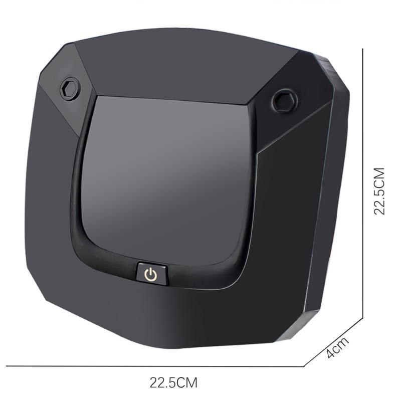 UV Disinfection Robot Sweeper Smart Rechargeable Auto Sweeping Robot Diffuser Strong Suction USB Charging Cordless Cleaning: battery black