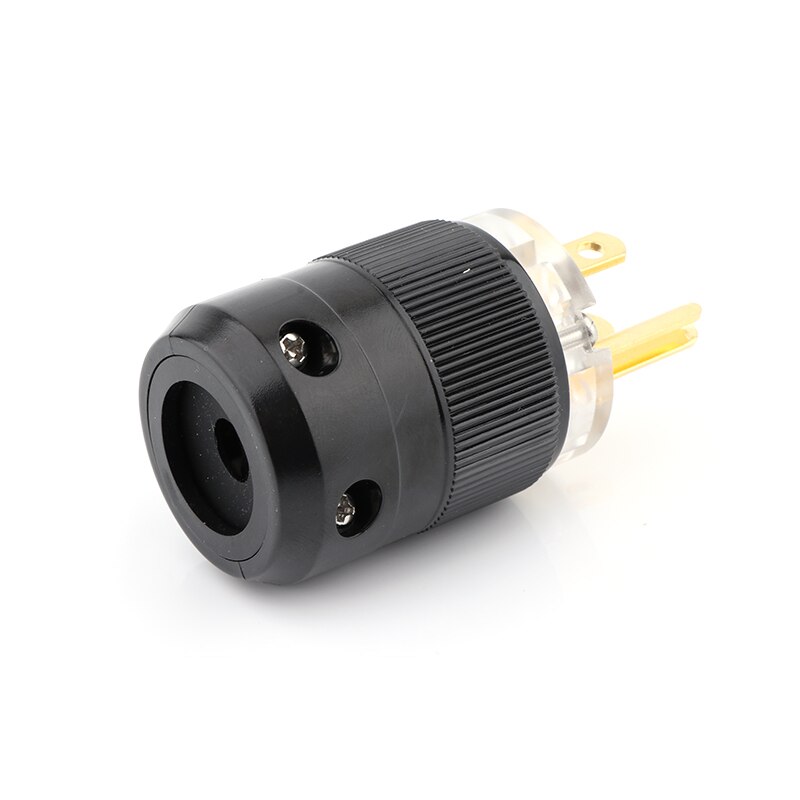 Audio Power Plug Connector - US Plug + IEC Plug - Gold Plated Brass - for Hifi Power Cable
