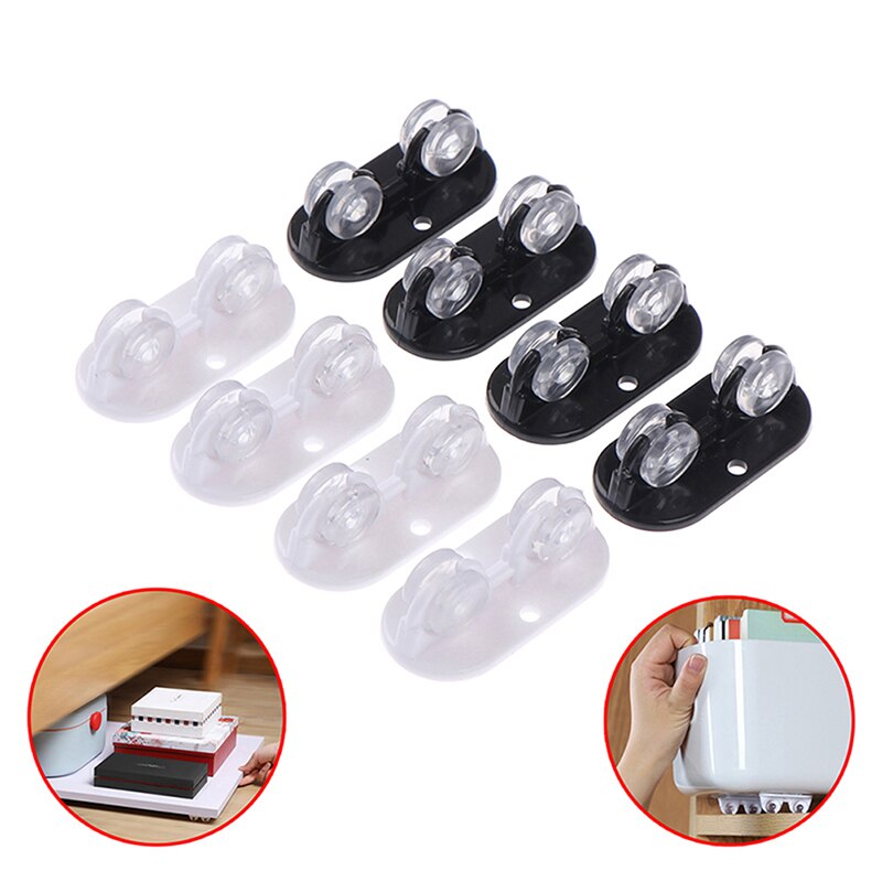 4pcs Special Storage Box Pulley Pot Plastic Shelf Adhesive Swivel Casters Universal Furniture Wheel Castor Directional Roller