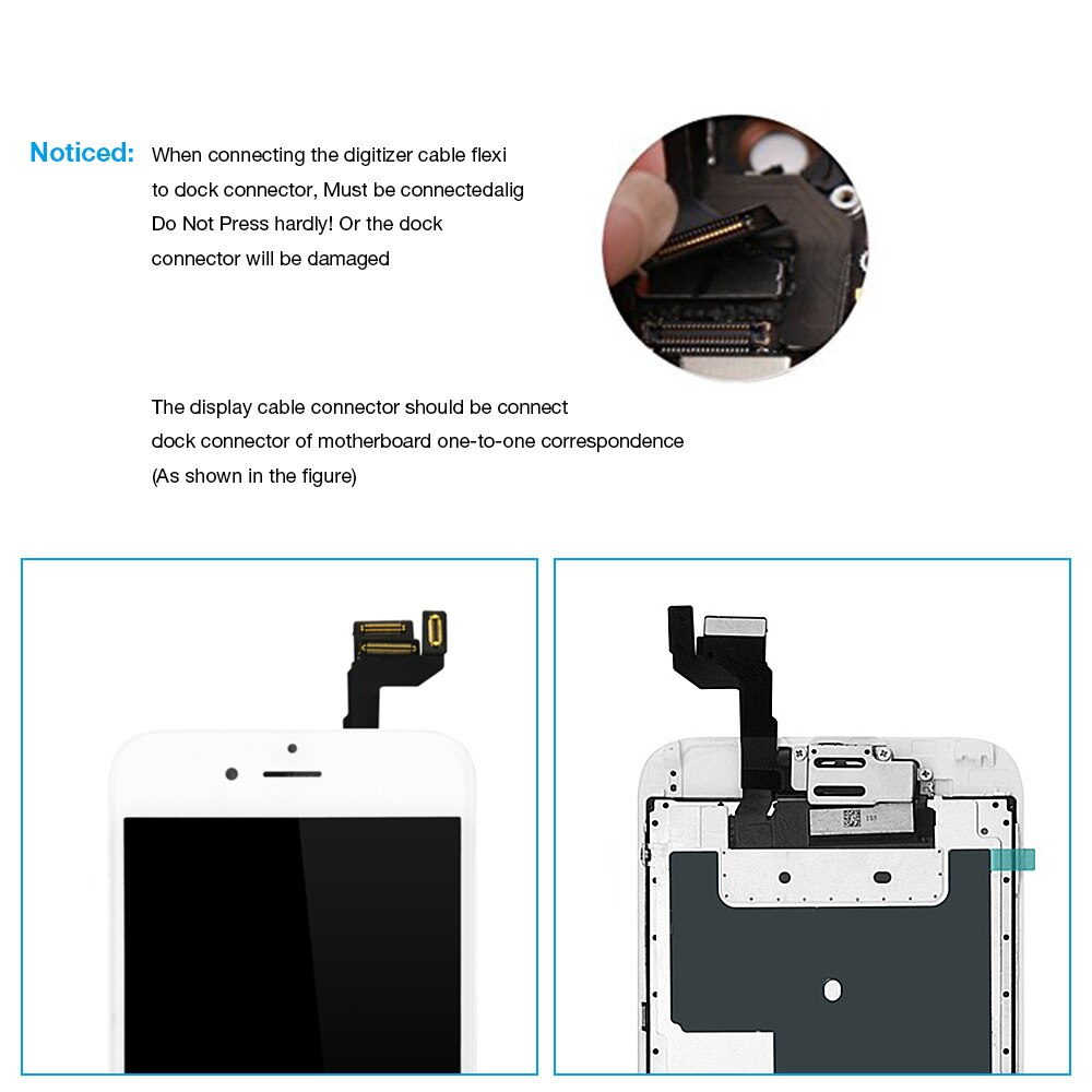 AAA++Complete Display For Apple iPhone 6s LCD Display pantalla Touch Screen Digitizer Assembly 4.7" A1633 A1688 A1700 LCD Screen