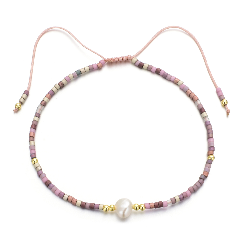 Go2boho Miyuki Bracciale con perline Pietra di moda Gioielli con perle Perline Gioielli Braccialetti semplici vintage Pulsera di alta qualità: VERMEIL