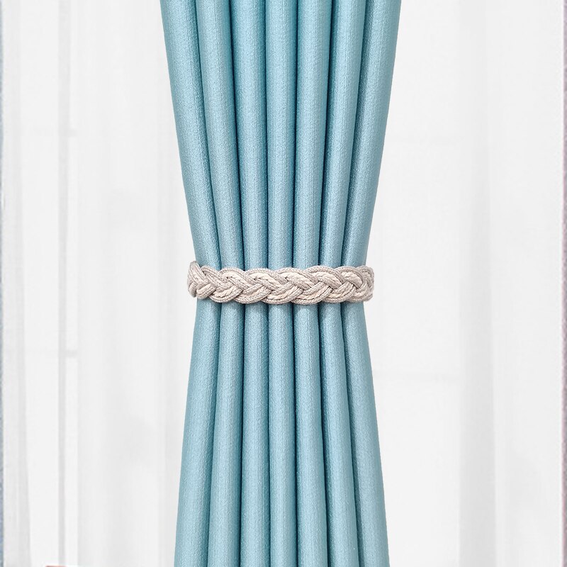 Pince à cordon pour rideaux, porte-rideau avec crochets et aimants: B2 No flowers 2