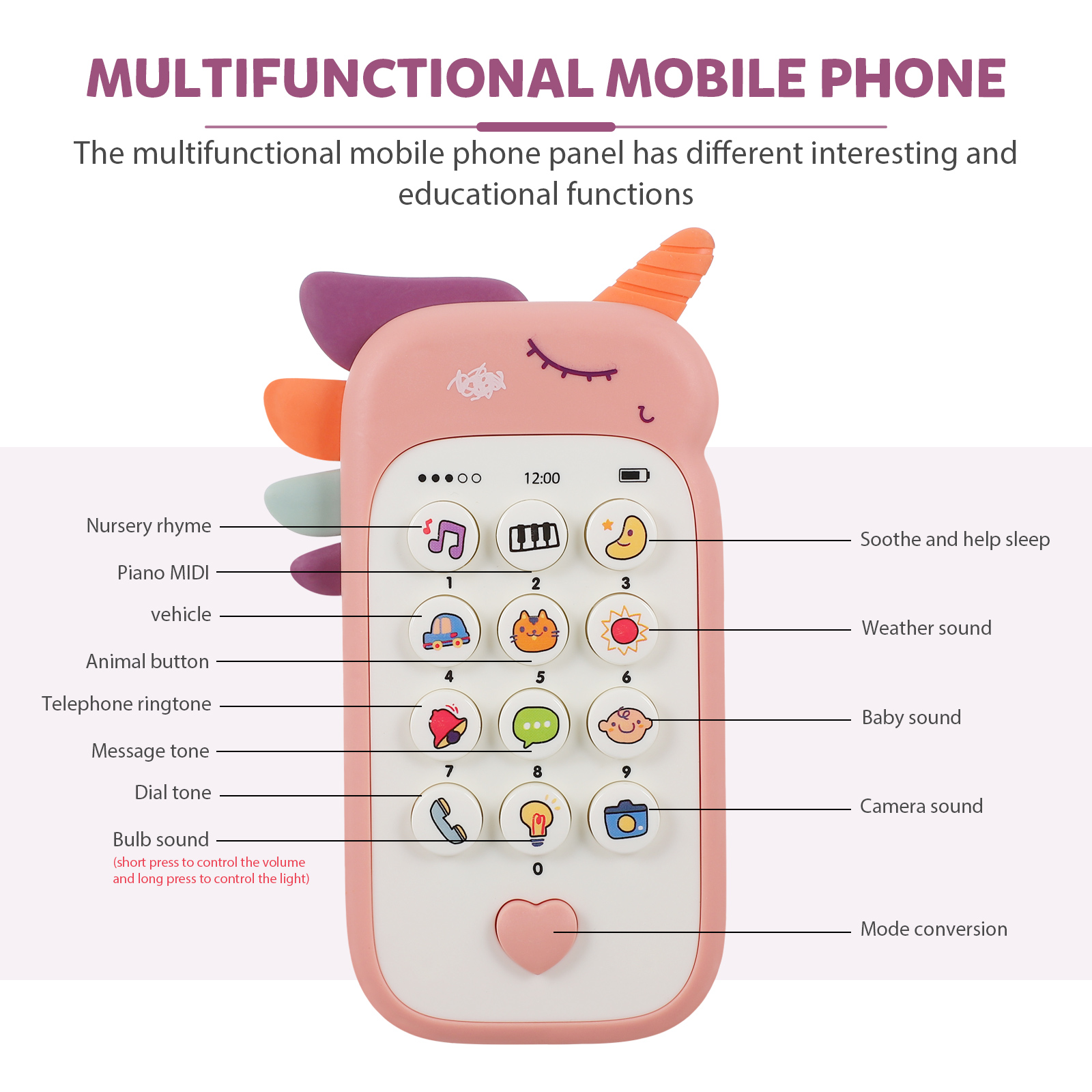 Verschleißfestes praktisch, interessantes babyhandy, haushaltsaccessoire für babys und kleinkinder