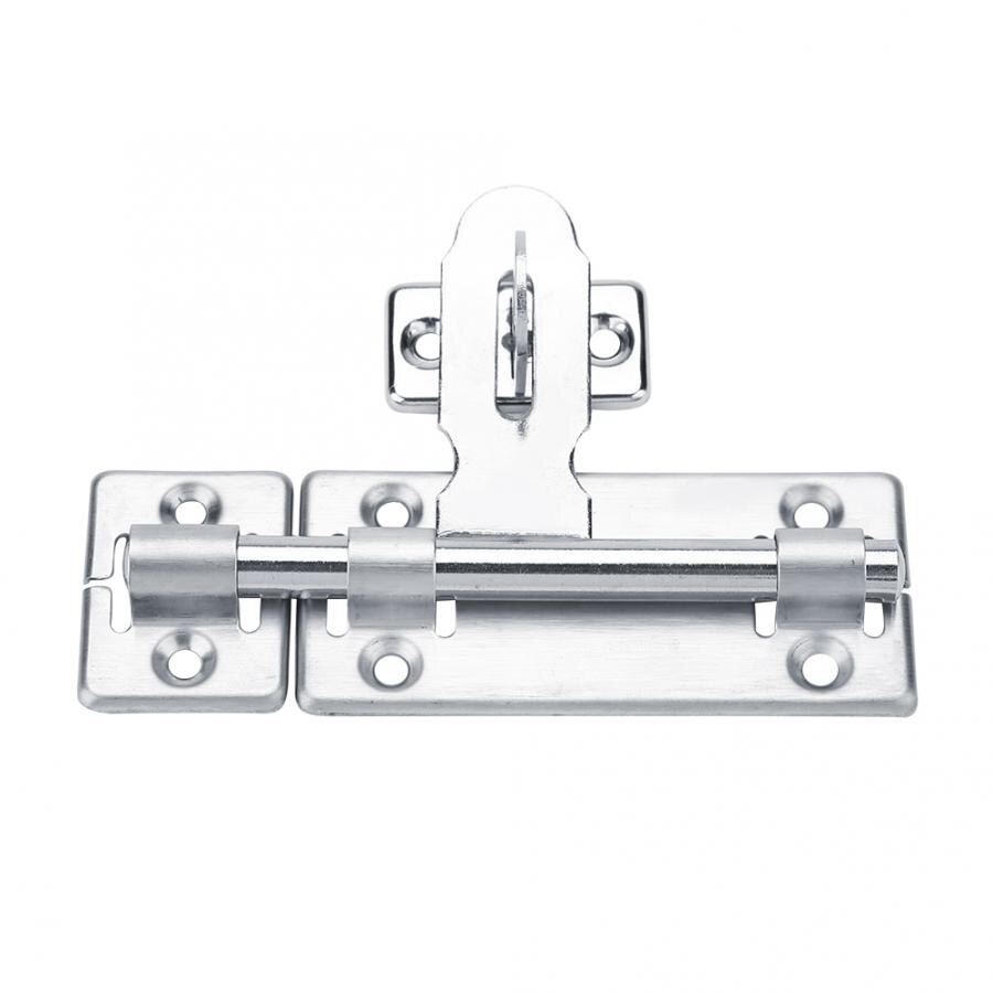 4in 6in 8in Stainless Steel Security Home Door Bolt Padlock Sliding Barrel Bolt Window Lock Drawer Cupboard Gate Lock Door Latch