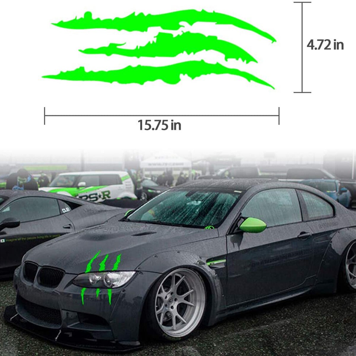 Auto Stickers Waterdicht Claw Marks Stickers Muur Poster Decoratieve Papier Auto Muur