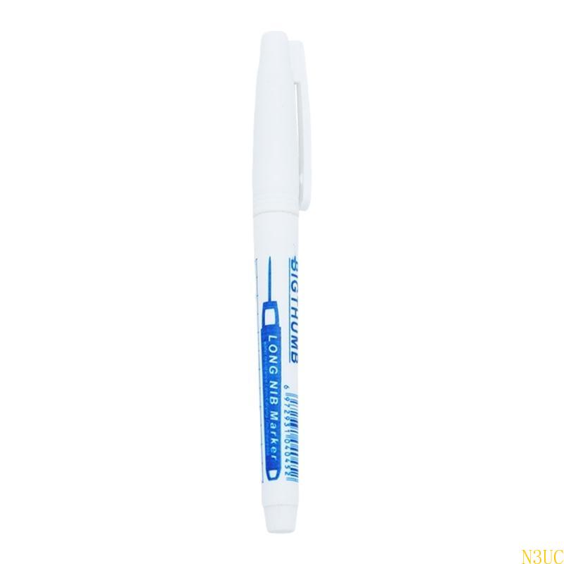 Marcador agujero profundo N3UC Pen 30 mm Marcador punta largo Marcador Carpintería Marcador perforación: Blanco