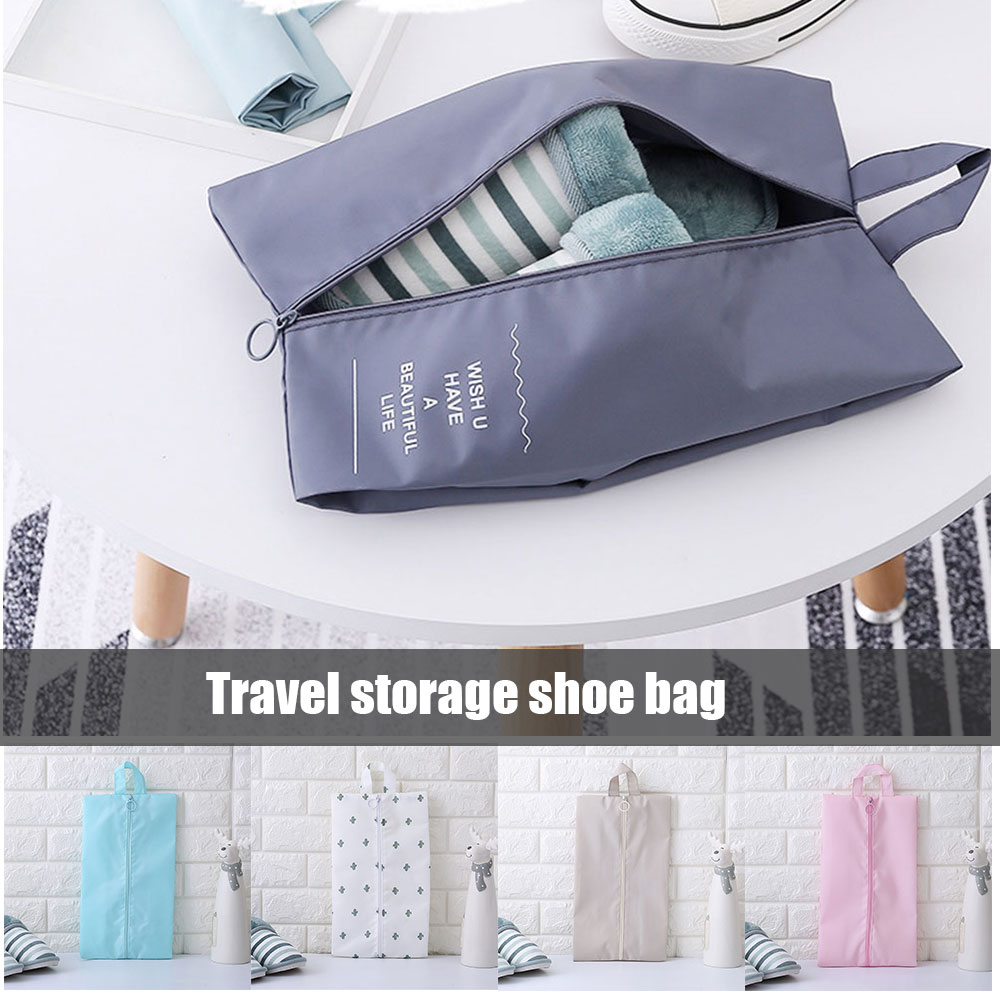 Vandtæt lynlås sko opbevaringspose arrangørpose bærbar til rejsetvask