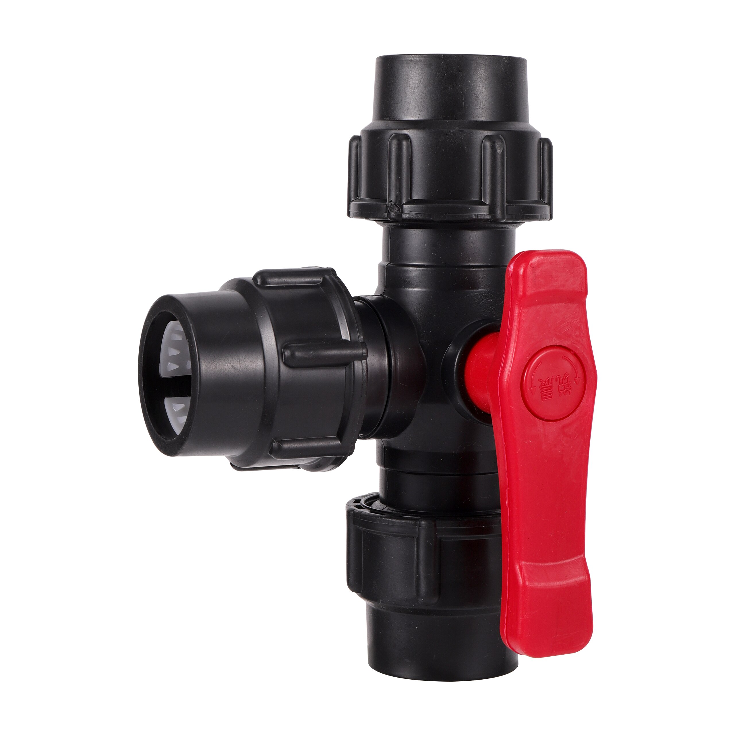 PE PVC Tube Pipe Fast Connection Connector ID 25mm Agriculture Irrigation Pipe Fittings Ball Valve Watering System Joint Black
