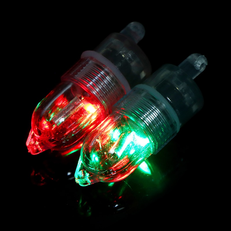 2 stk led nat fiskestang tip lys smart sensor bid alarm lampe fiske bid alarm gear tilbehør