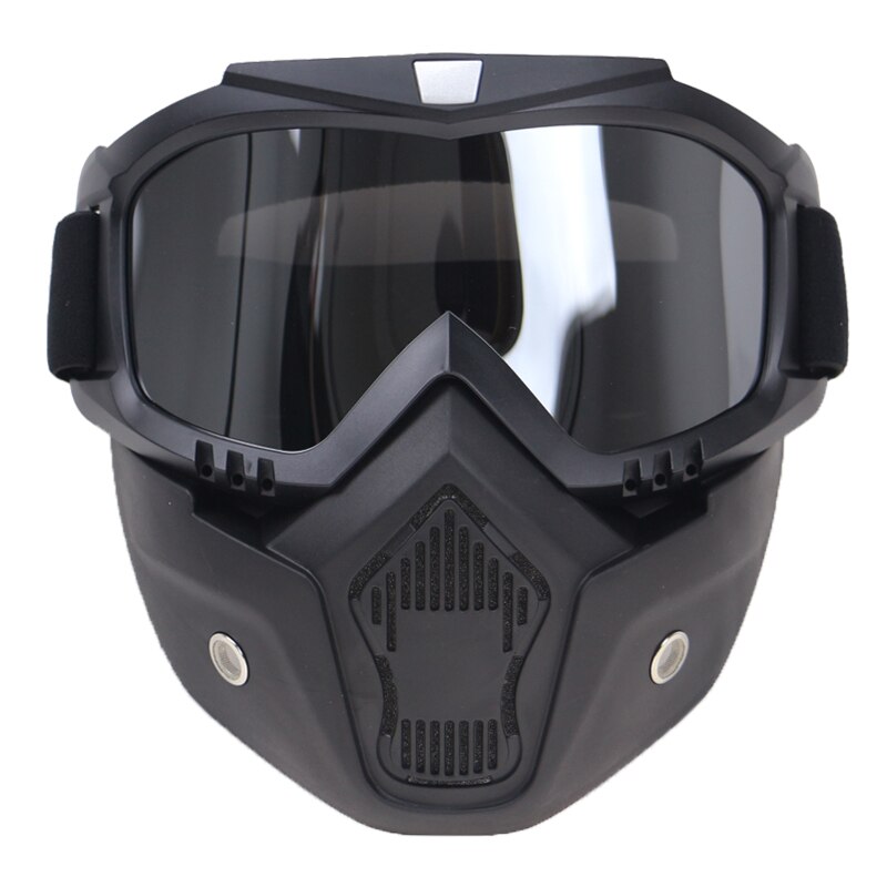 6 Kleur Beschikbaar Helm Masker 3/4 Open Gezicht Helm Gemonteerd Goggle Masker Multi Fucntion Helm Glas