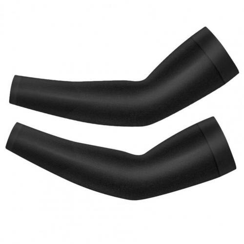 Mangas de brazo de protección solar UV para conducción al aire libre, manguitos de ciclismo, calentadores de brazo para verano, 2 uds.: Negro