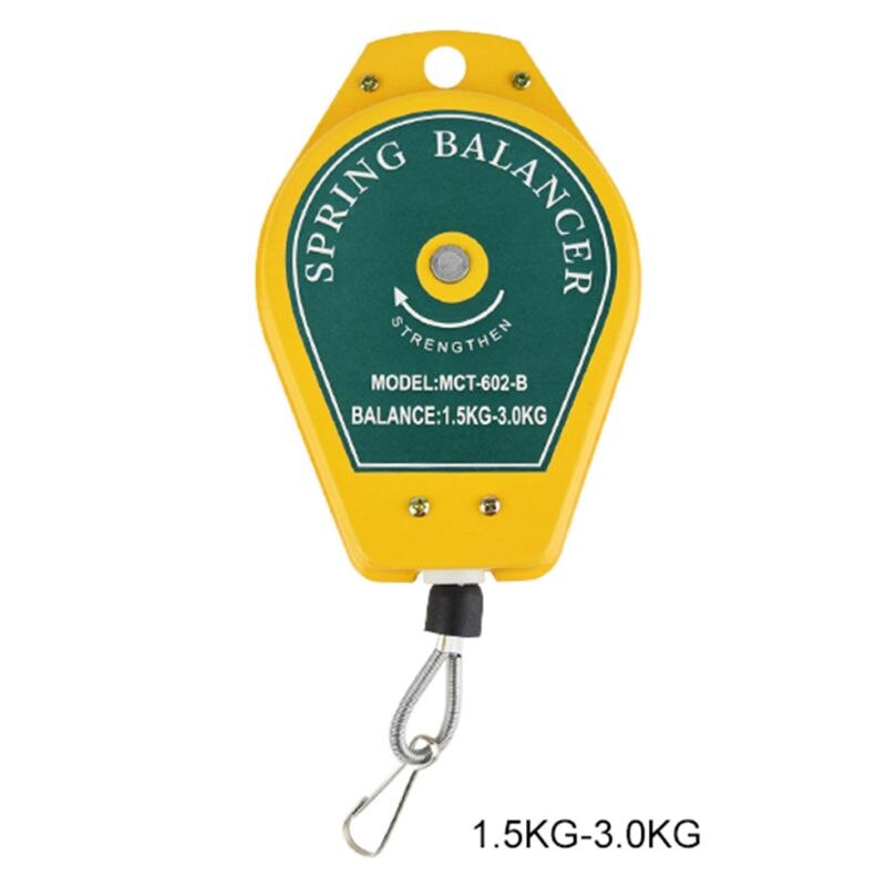 Durable Retractable Spring Balancer Steel Wire Rope Measuring Tool Hook Holder Hanging 3-5kg Assembly-line Fixtures: 2