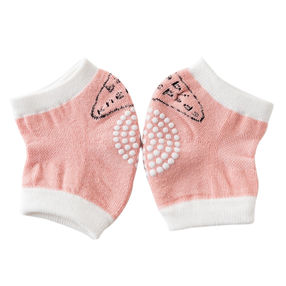 Genouillères courtes en éponge pour bébé, 1 paire, protège-genoux, accessoires antidérapants pour ramper, #30: Rose