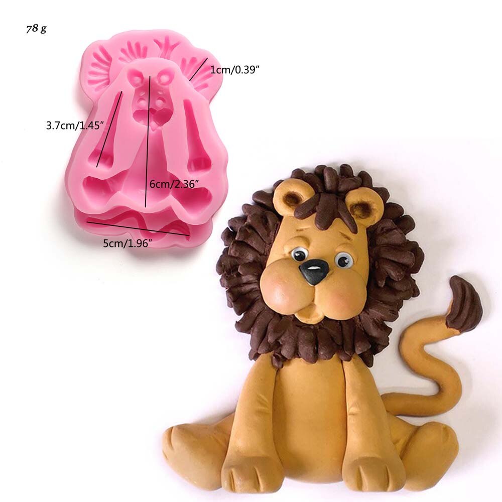 Cake Mold Animals Silicone Mold Biscuit Moldes Fondant Molds Cake Decorating Tools Chocolate Gumpaste Mold Sugarcraft,Cake Tools: Lion