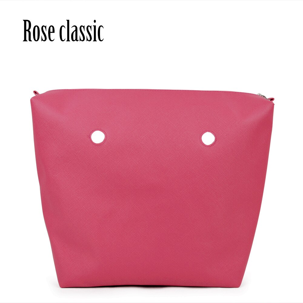 TANQU PU leather Waterproof Inner Lining Zipper Pocket for Obag Classic Mini Lining Insert for O BAG: Rose Classic