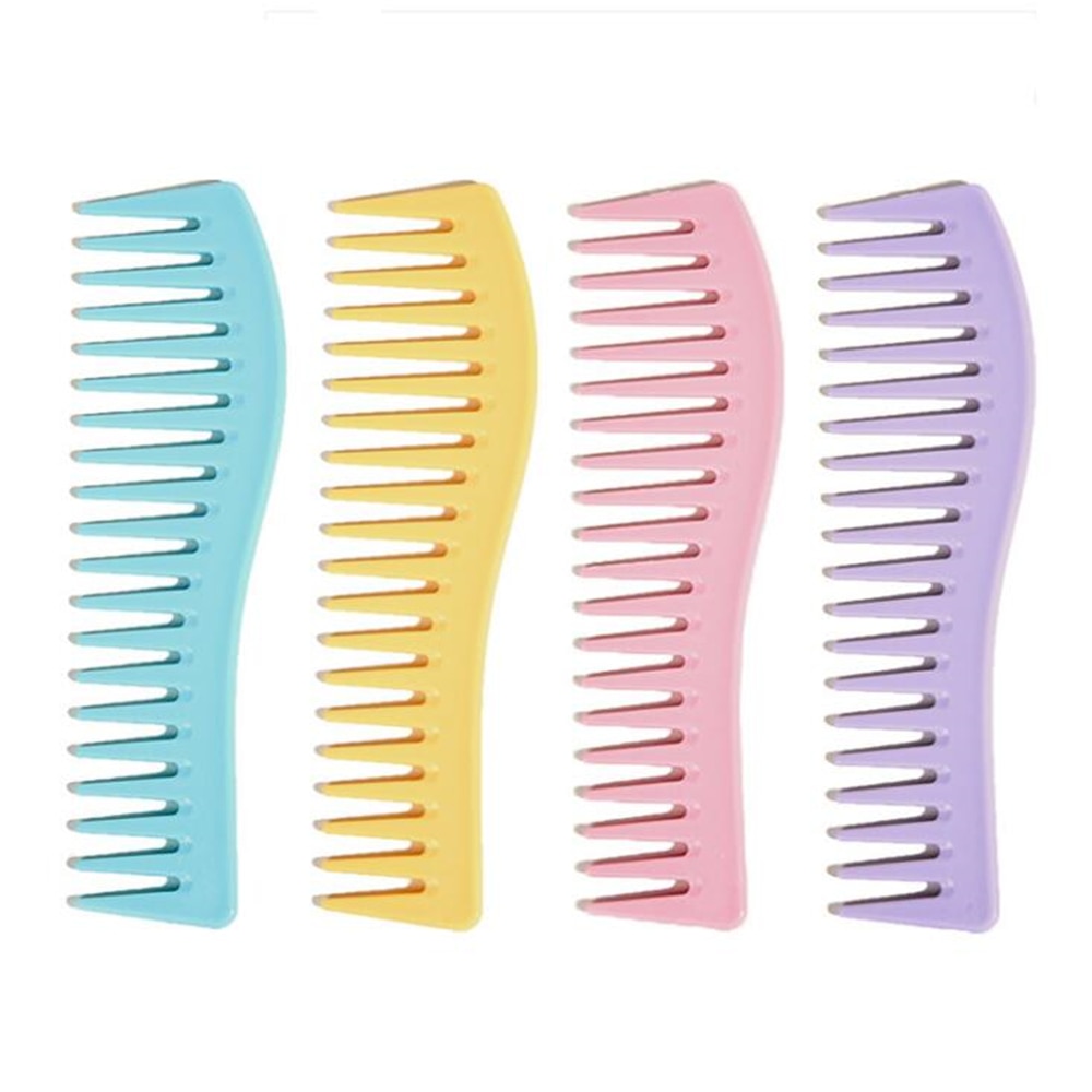Wide Tooth Hair Comb Curly Hair Comb Detangling Hair Brush Anti-static Barber Hairdressing Dyeing Comb Salon Hair Styling Tool