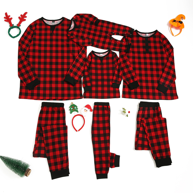 Julpyjamas familjepar pappa mamma och jag kläder mamma och dotter set mamma pappa son dotter bebis pyjamas kläder: 6-7t