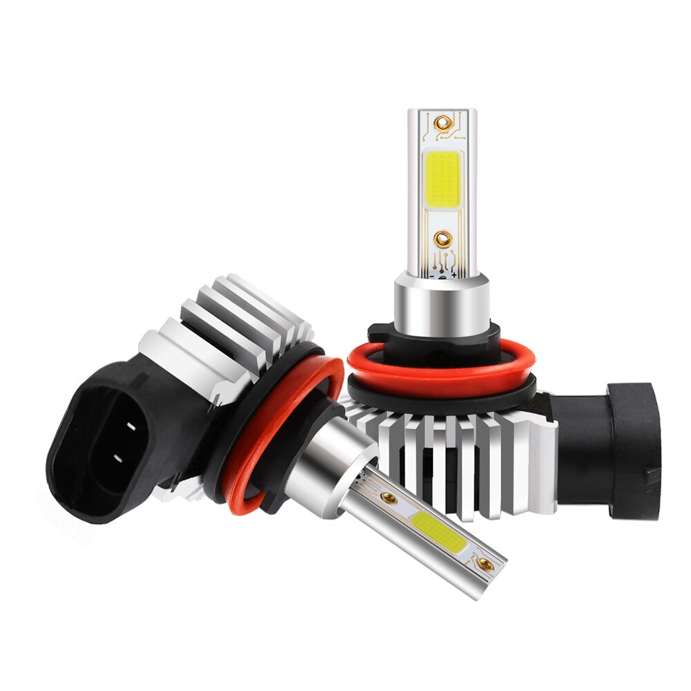Canbus função livre de erros 2pc 6000k branco 12000lumens h8 h11 alta potência led branco 120w luz nevoeiro lâmpadas diurnas para bmw benz
