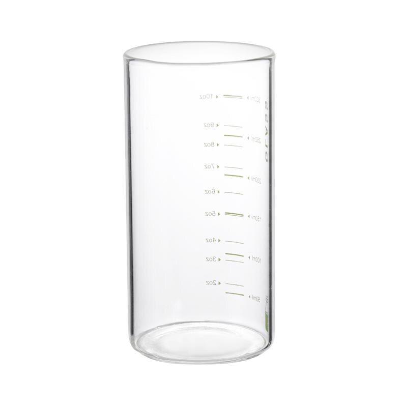 Taza medidora de agua de vidrio Simple de 301-400ML, botella portátil de vidrio para jugo, taza de leche con escala