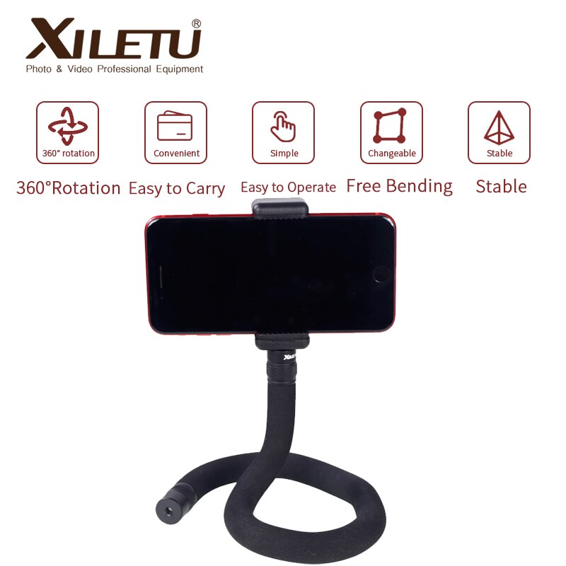 Xiletu S-1Multifunctional Uitgebreide Uitbreiding Beugel Met 1/4 Schroef Schroef Gat Voor Telefoons Camera Led Licht Macro Fotografie