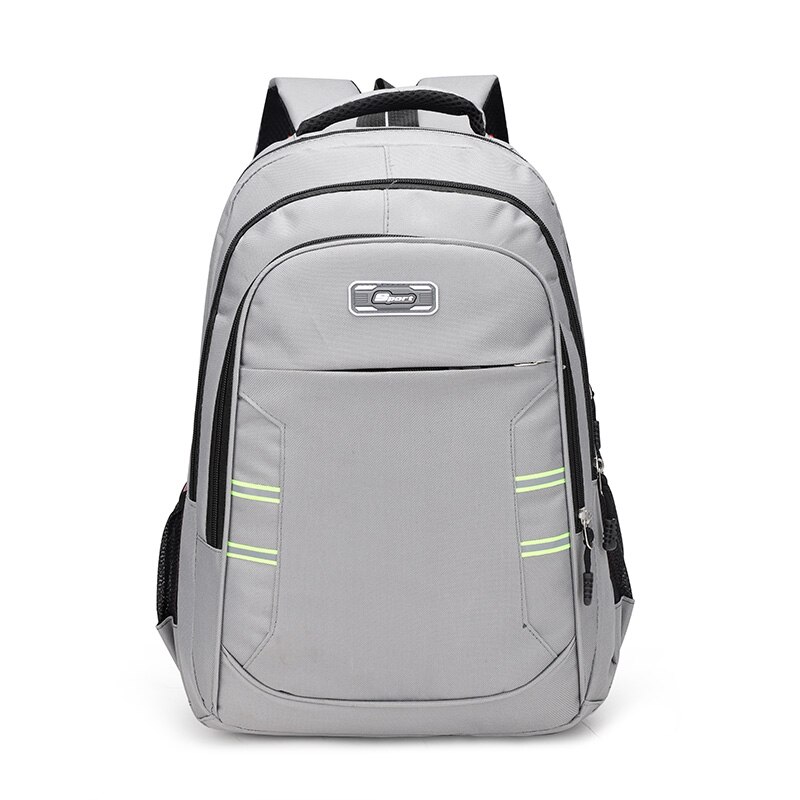 Hommes décontracté marée sac à dos jeunesse étudiant sac à dos en plein air courte distance voyage sac à dos: Gris