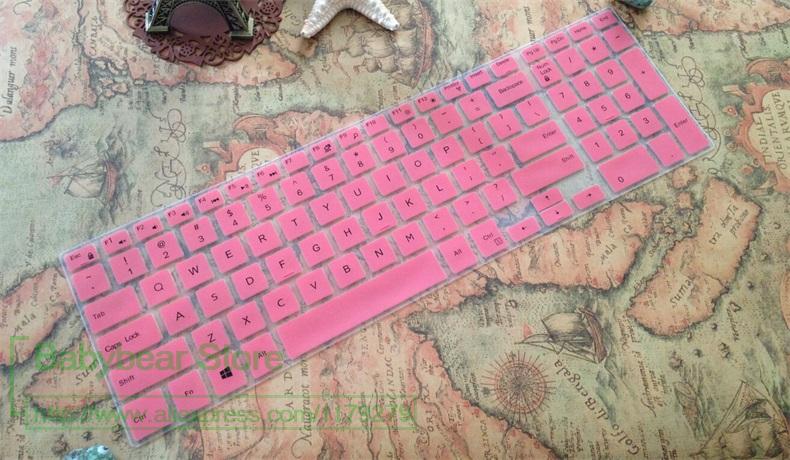 15.6 klawiatura silikonowa obudowa ochronna skóry dla Acer Aspire E5-511G E15 ES1-512 VN7-791G extensa 2508 ES1-531 EX2519 EK-571G: pink