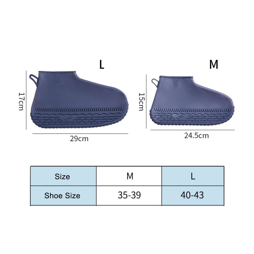 Botas de sapato impermeável capa de silicone material unisex sapatos protetores botas de chuva para dias chuvosos ao ar livre indoor reutilizável 1 par ^ *