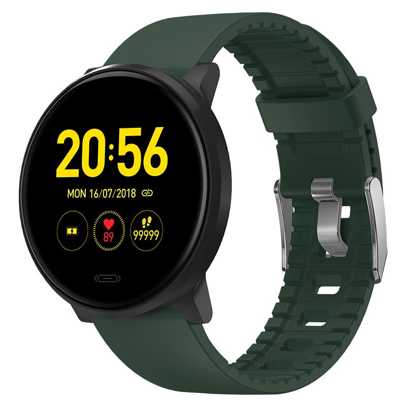 V15C Smart Watch Fitness Tracker For Android ios Sport Comfortable Women Men Sleep Body temperature monitor Smartwatch Bracelet: Green