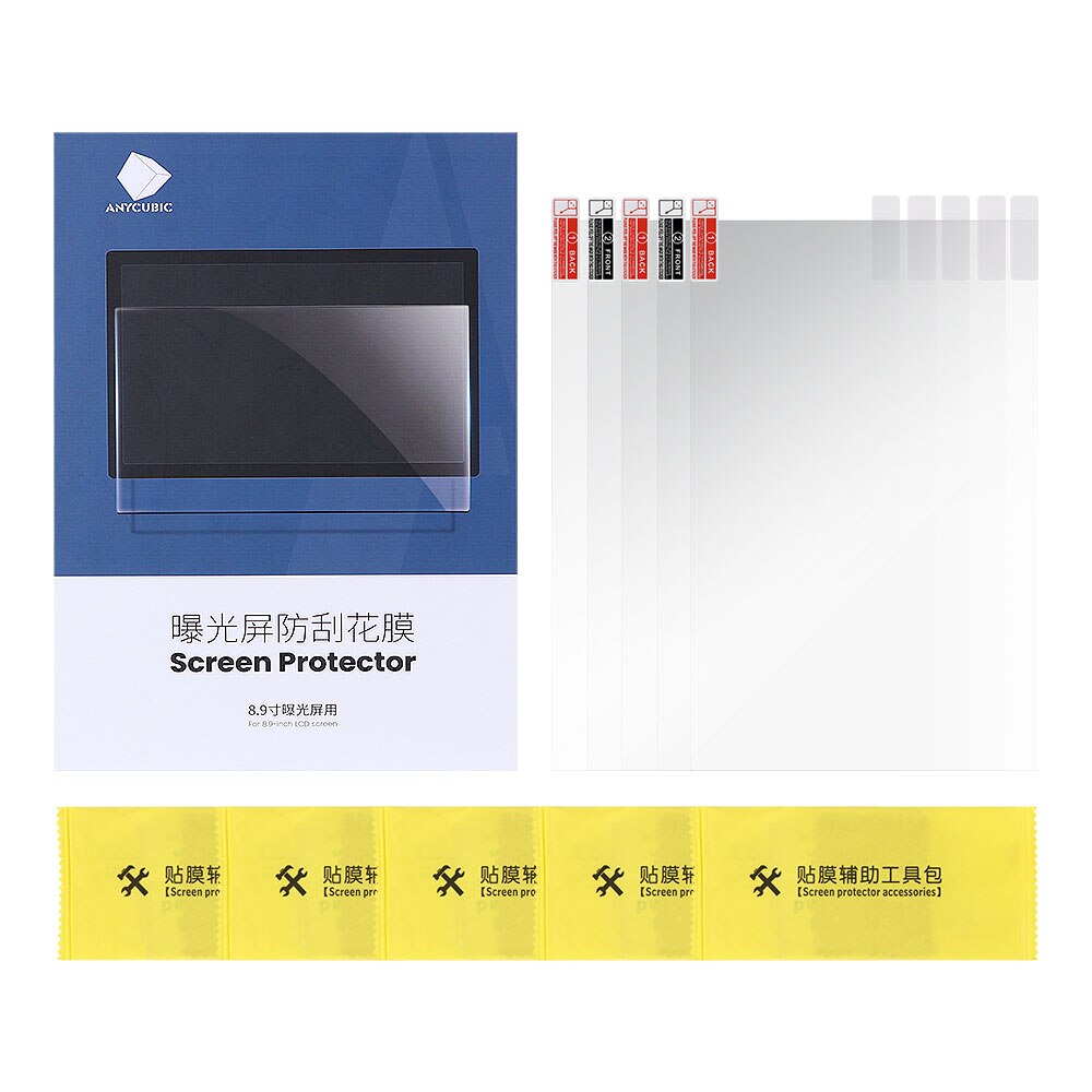 ANYCUBIC 3D Printer Parts 5 Pieces/ lot 8.9 inch Screen Protector For Photon Mono X UV Resin 3d Printer