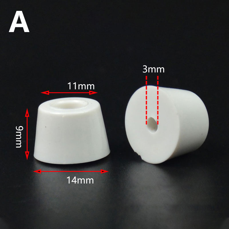 10 Stuks Anti Slip Meubelpoten Voeten Pads Voor Kast Bed Tafel Wit Conische Rubberen Schokkussen Vloer Beschermer Meubelonderdelen