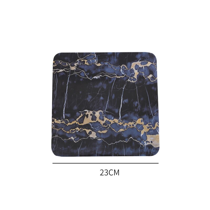 Marble Flat Plate Rectangular Sushi Spaghetti Steak Salad Container Pot Restaurant Japanese Cuisine Barbecue Kitchen: I