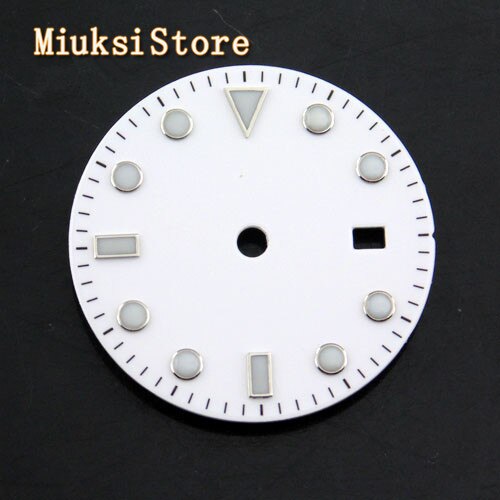 Esfera de reloj luminosa estéril de 28,5mm, ajuste del movimiento NH35, 1 ud.: Style 2