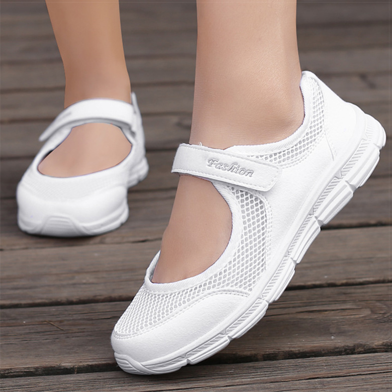 Damesschoenen Ademende gevulkaniseerde schoenen Wit Zapatillas Mujer Superlichte dames casual schoenen Sneakers Dames 2021Dames plat: Wijn Rood / 9.5