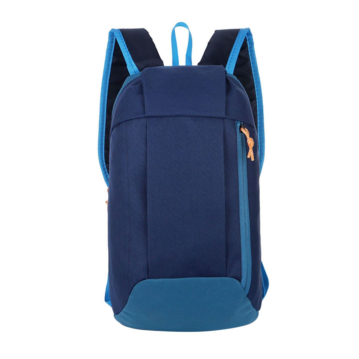 Unisex Outdoor Cycling Backpack Large-Capacity Stitching Color Zipper Opening Clos Wide Shoulder Strap Tear-Resistant Backpack
