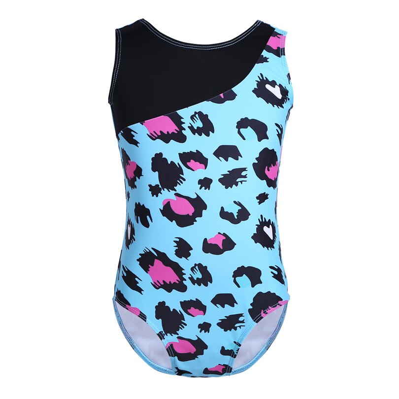 IEFiEL enfants filles enfants une pièce Ballet danse gymnastique entraînement justaucorps Tutu robe filles Costume Performance danse vêtements: Blue / XL